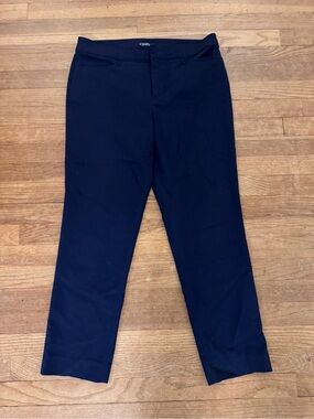 Chaps Women's Navy Blue Straight Leg Dress Pants - Size 10
 b83